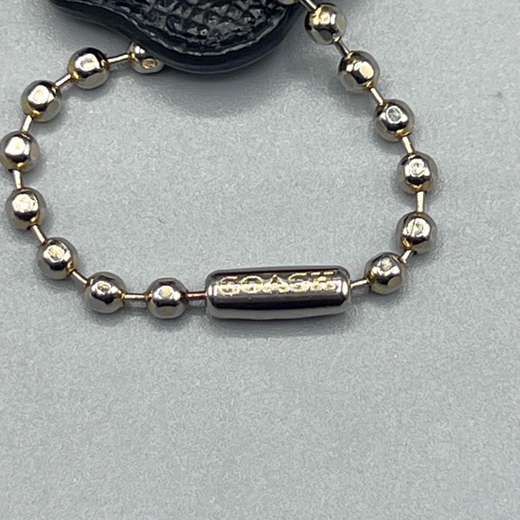 Coach Black Saffiano Leather Replacement Purse Hang Tag Charm - Picture 2 of 4